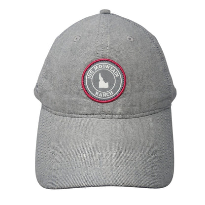 Idaho Jug Mountain Ranch Patch Slideback Hat Gray One Size Pukka 6 Panel