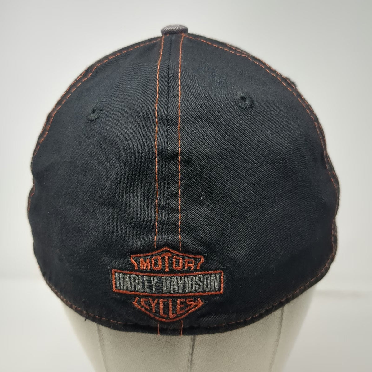 New Era Baseball Cap Black L Harley-Davidson Motorcycles Fitted Hat Stretch Fit