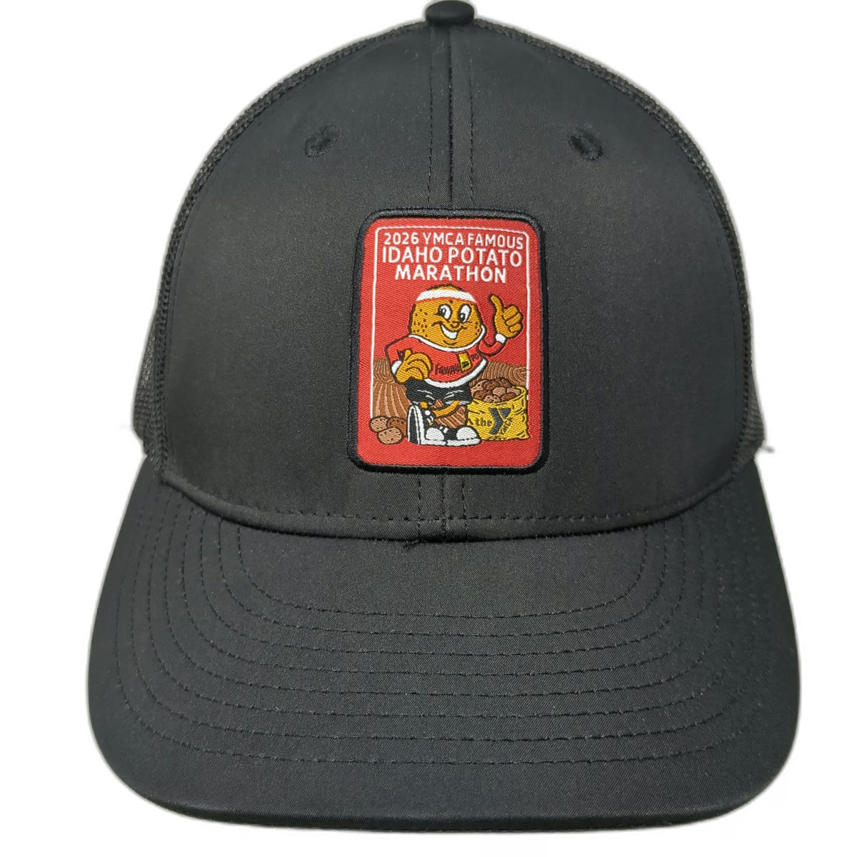 Shop Strange Trucker Hat Black One Size 2026 Idaho Potato Marathon Snapback Mesh