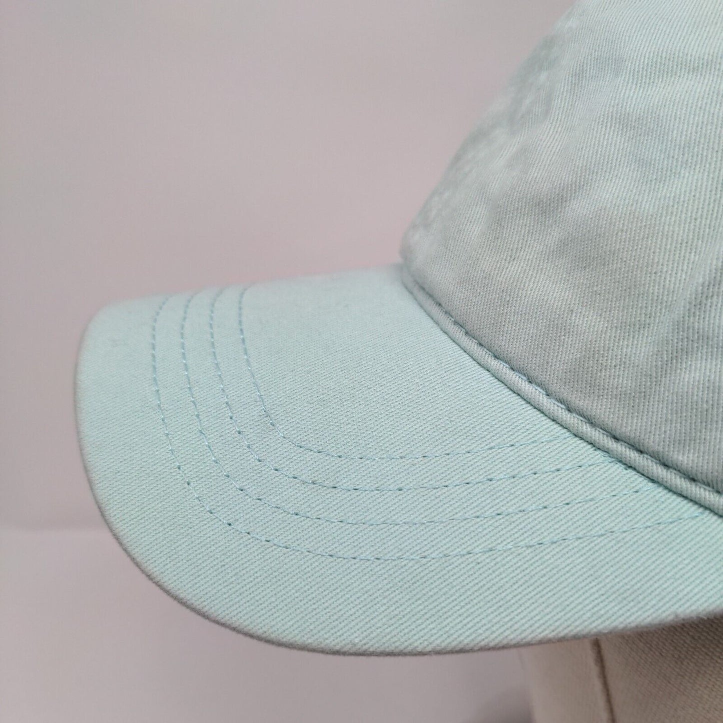 Cap America Slideback Hat Greenish-Blue OSFA Adjustable Solid Blank