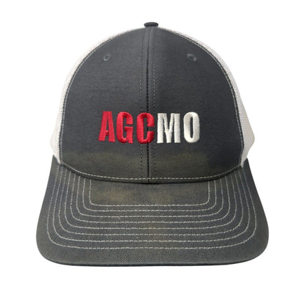 AGCMO Snapback Mesh Back Trucker Hat Gray One Size Richardson 6 Panel