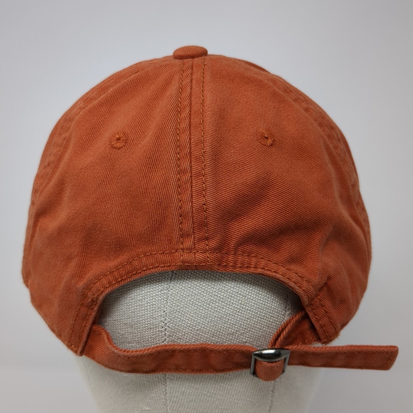 My Outdoor TV Slideback Baseball Cap Orange One Size Adjustable Embroidered