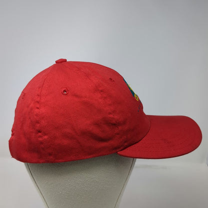 Club Solaris Premier Class Red Hat One Size Baseball Cap Strapback Logo