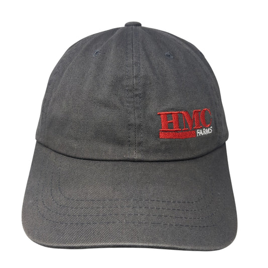 HMC Farms Slideback Baseball Cap Gray One Size Adjustable The Classics Yupoong