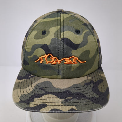 Mtn Land Snapback Hat Camo One Size Adjustable Embroidered Paramount