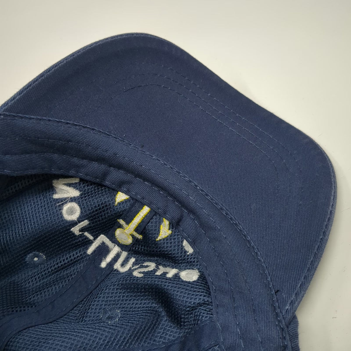 Adams Baseball Cap Blue One Size Nor-Lin-Sue Jen Anchor Leather Strapback Hat
