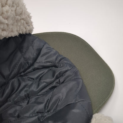 Ireland Shamrock Fitted Trapper Hat Green One Size Faux Fur Lined