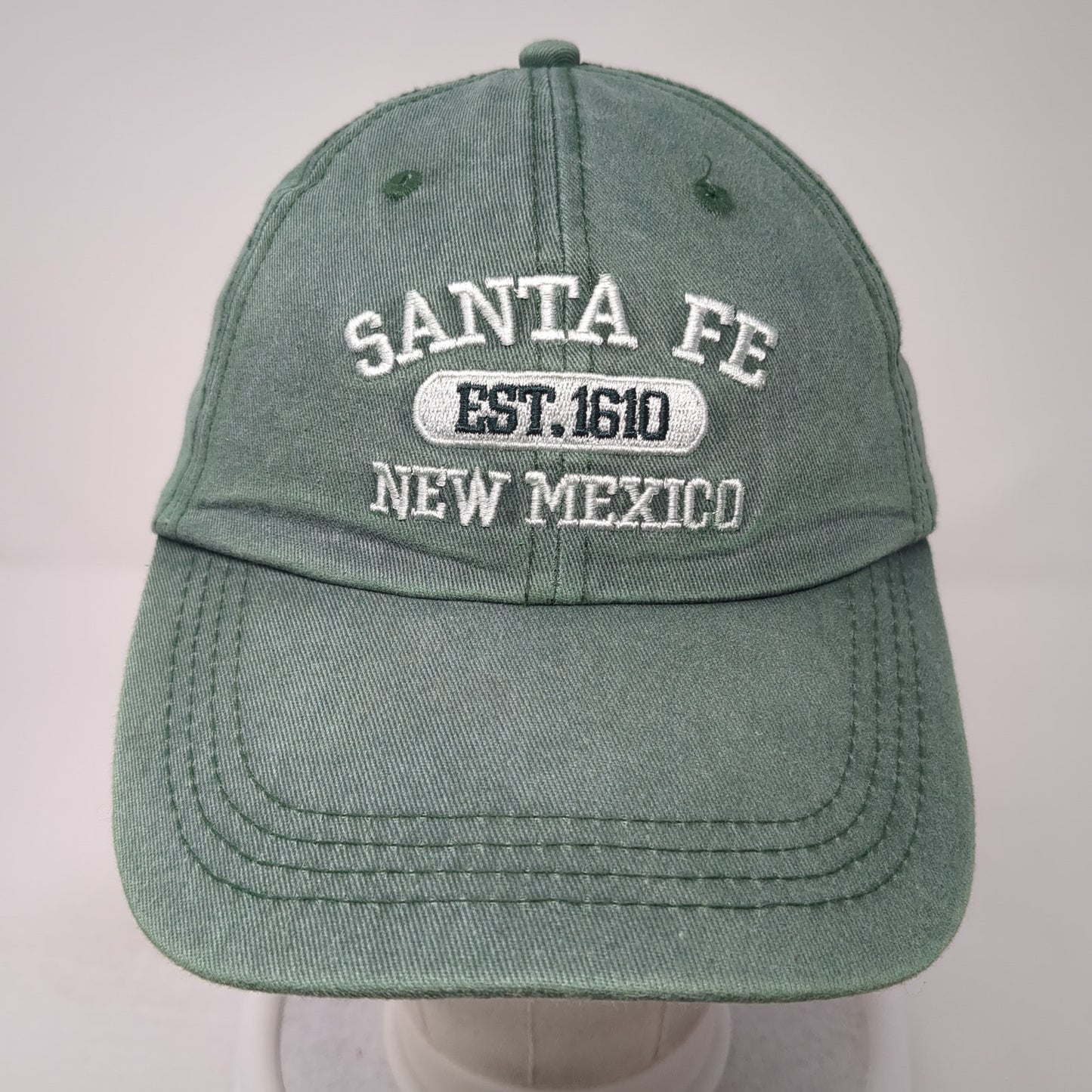 Santa Fer Est. 1610 New Mexico Baseball Cap Green OS Adjustable Crazy Apparel