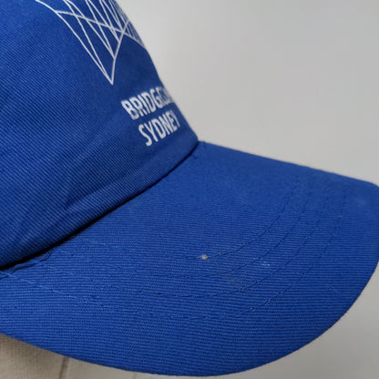 Bridgeclimb Sydney Strapback Hat Blue OSFA Adjustable 6 Panel Cotton