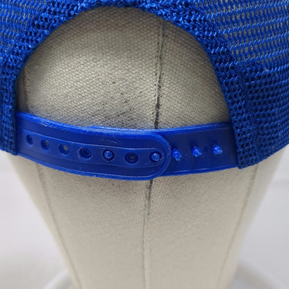 Bahamas Scrambled Eggs Trucker Hat Blue One Size Mesh Snapback Souvenir Captain