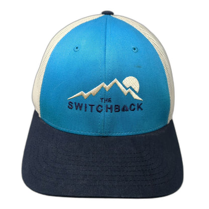 Richardson Trucker Hat Blue L Mesh Snapback The Switchback Mountain Sun Logo