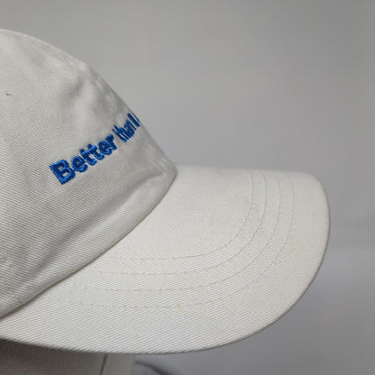 Better Than I Deserve Slideback Hat White One Size Adjustable Yupoong