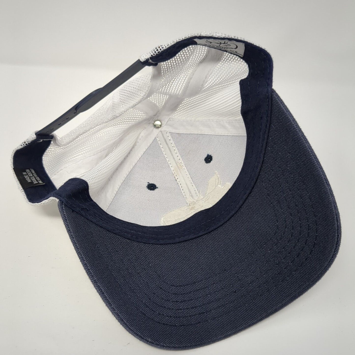 RMEF Snapback Mesh Back Trucker Hat Blue One Size Mesh Back Colorblock