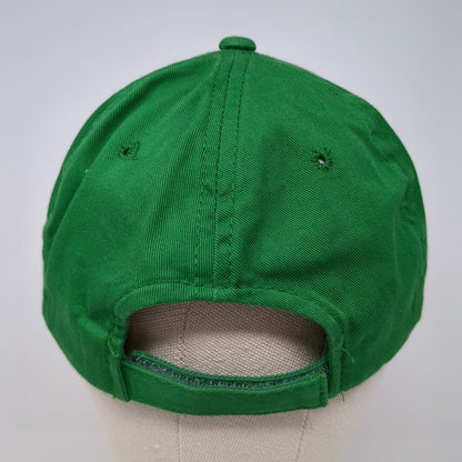 St. J Strapback Hat Green One Size Adjustable Embroidered 6 Panel Outdoor Cap