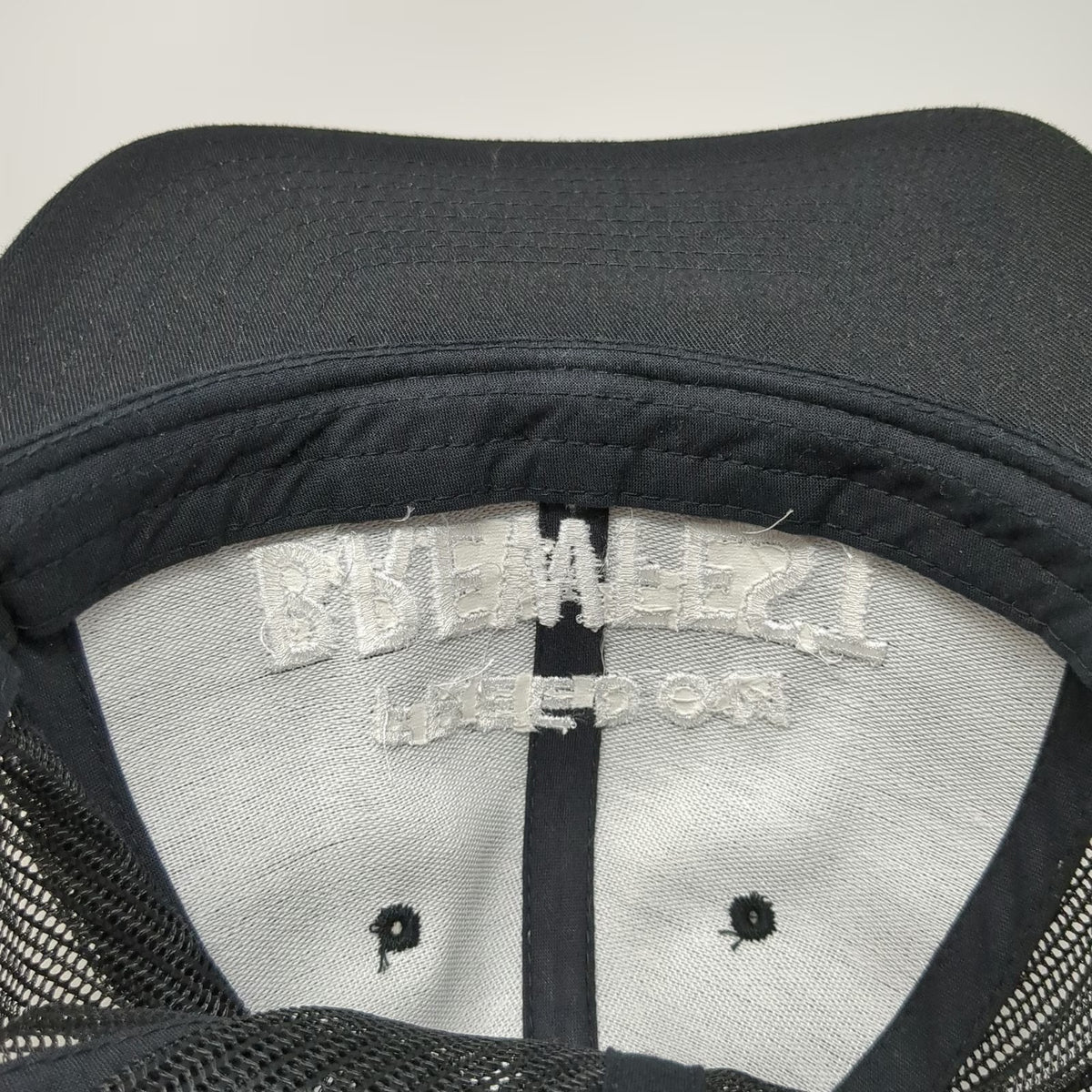 Yupoong Trucker Hat Black White One Size Freedom Brewfest Caldwell Idaho Mesh