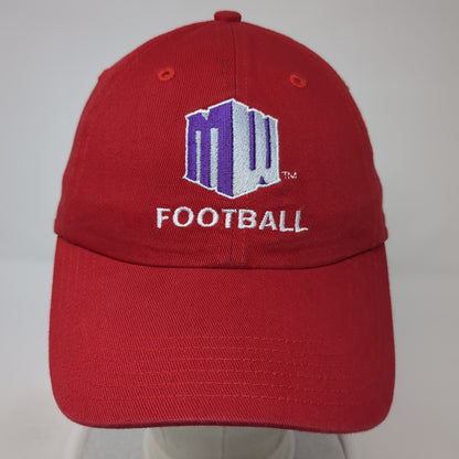 Mountain West Football Strapback Hat Red One Size Embroidered Richardson