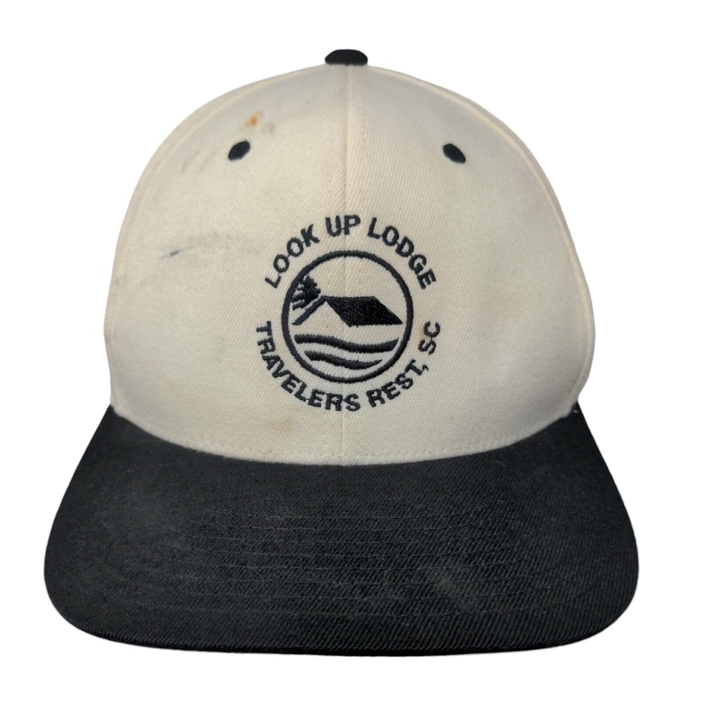 Look Up Lodge Travelers Rest Snapback Hat Cream One Size Colorblock