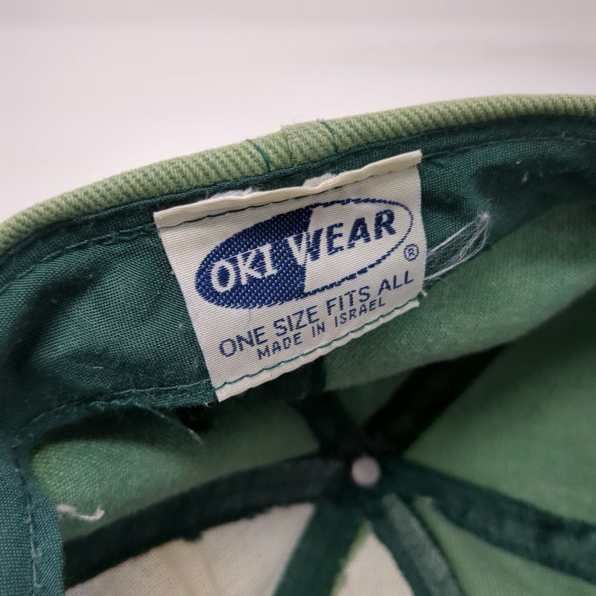 Oki Wear Baseball Cap Green One Size Cypress Cove CC Embroidered Slideback Hat