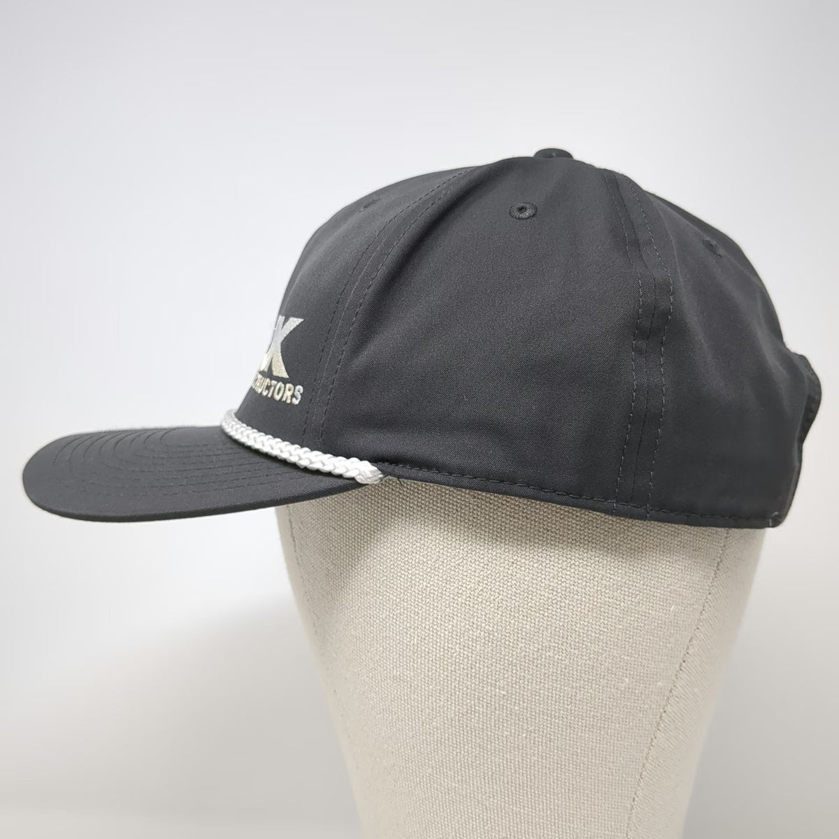 Richardson 5 Panel Gray One Size Snapback Rope Hat DK Constructors Logo