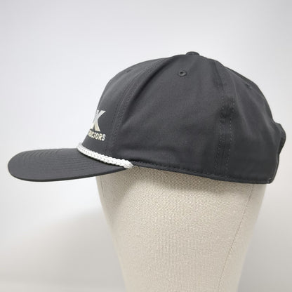Richardson 5 Panel Gray One Size Snapback Rope Hat DK Constructors Logo