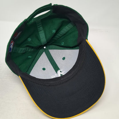Oakland Athletics MLB OC Sports Baseball Cap Green Yellow White OSFM Strapback
