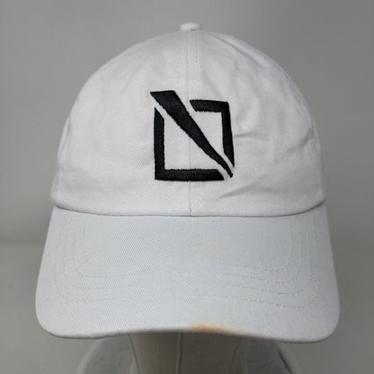 Port & Company Slideback Hat White One Size Embroidered Logo Vent Holes