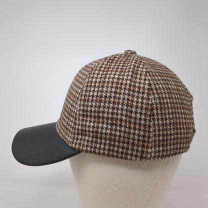 Unbranded Strapback Hat Multi One Size Adjustable Houndstooth 6 Panel