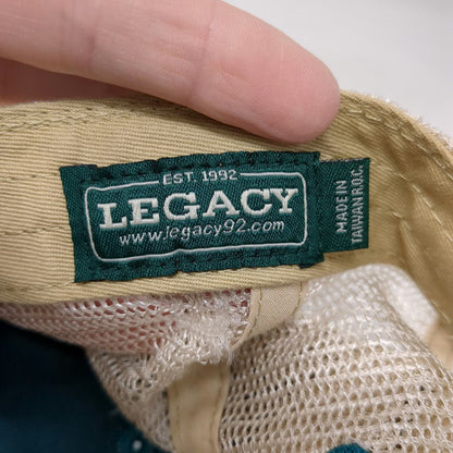 Legacy Trucker Hat Blue One Size Payette Lake Idaho Mesh Snapback Patch Green