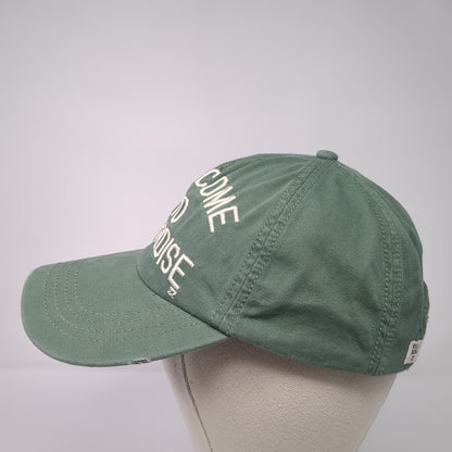 Welcome To Pardise Slideback Baseball Cap Green One Size Adjustable Billabong