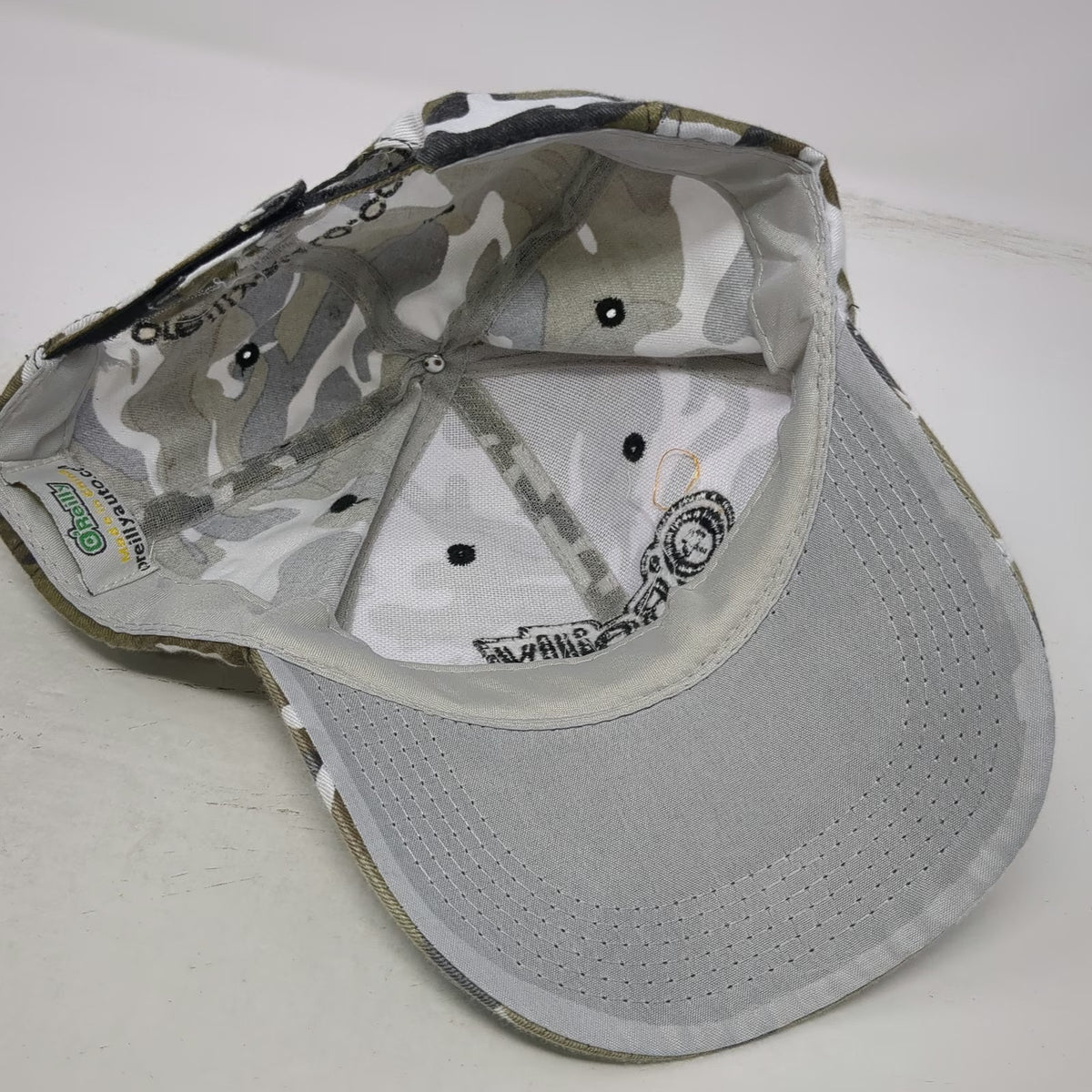 O'Reilly Auto Parts Baseball Cap Green Camo One Size Strapback Hat Corporate