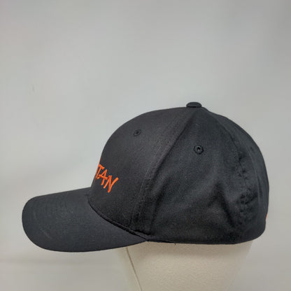 Spartan Fitted Hat Black L/XL Embroidered Logo Polyester Blend Stretch