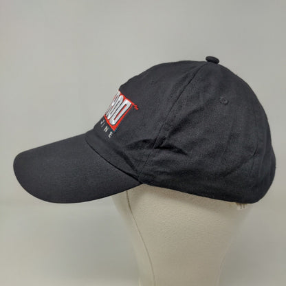 Hot Rod Magazine Men's Strapback Hat Black Adjustable Embroidered Logo Cotton