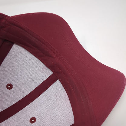 Sportsman Strapback Baseball Cap Red One Size Adjustable Lightweight Blank