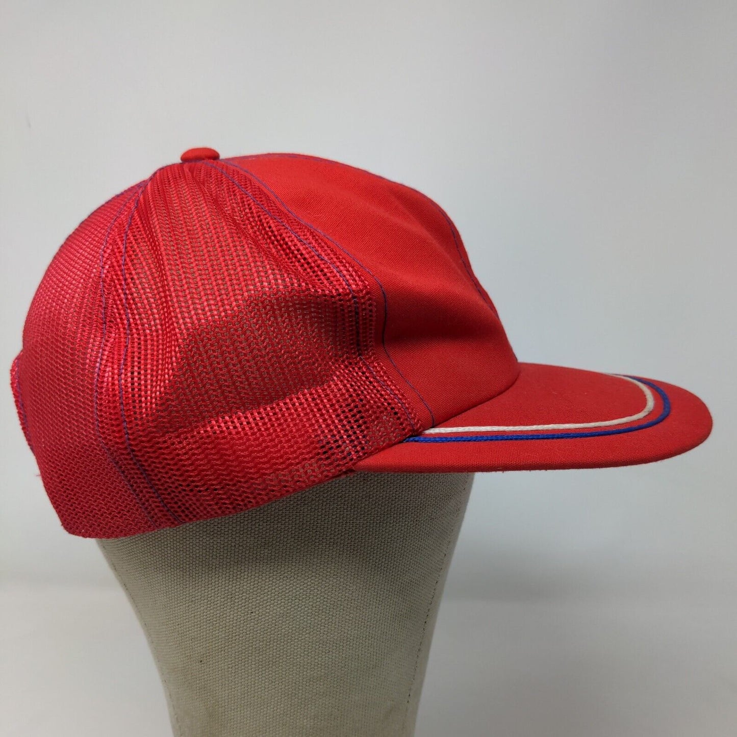 Daco Kotton Cool Men's Snapback Mesh Back Hat Red OSFA Blank Vintage