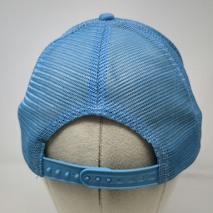 Dabico Artist Factory Trucker Hat Blue One Size Mesh Back Snapback Guitar Logo