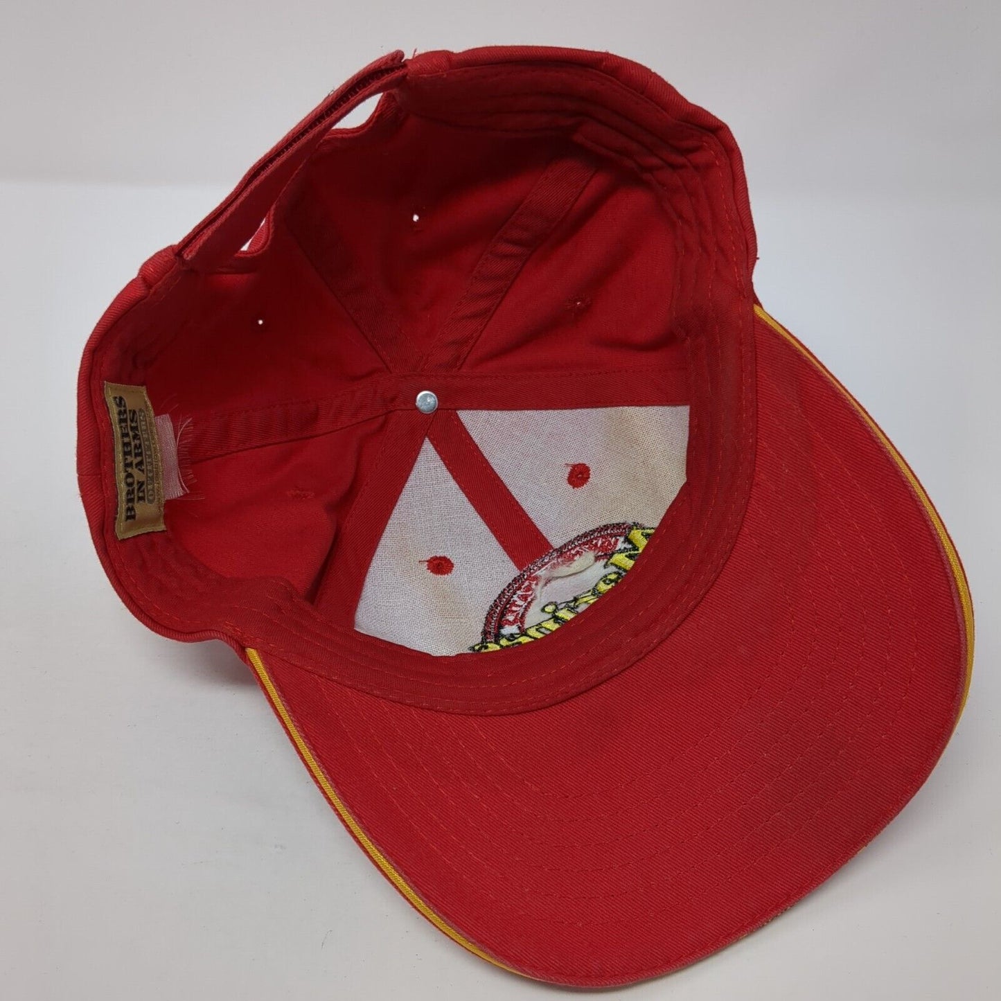 United States Marines Corp Strapback Baseball Cap Red OS Adjustable 6 Panel