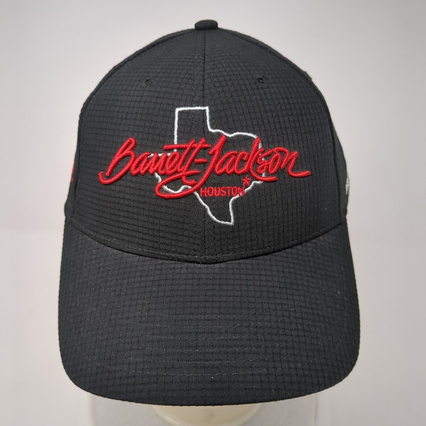 Barrett-Jackson Houston Strapback Hat Black One Size Adjustable Mid Fit Ahead