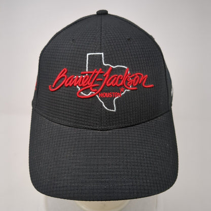 Barrett-Jackson Houston Strapback Hat Black One Size Adjustable Mid Fit Ahead
