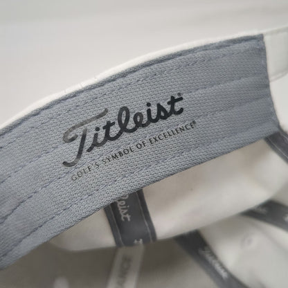 Titleist Golf Baseball Cap White One Size Performance Adjustable Slideback Hat
