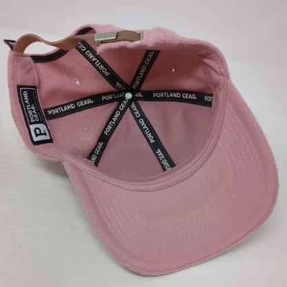 Portland Gear Baseball Cap Pink OS Embroidered P Oregon Logo Leather Strap Hat
