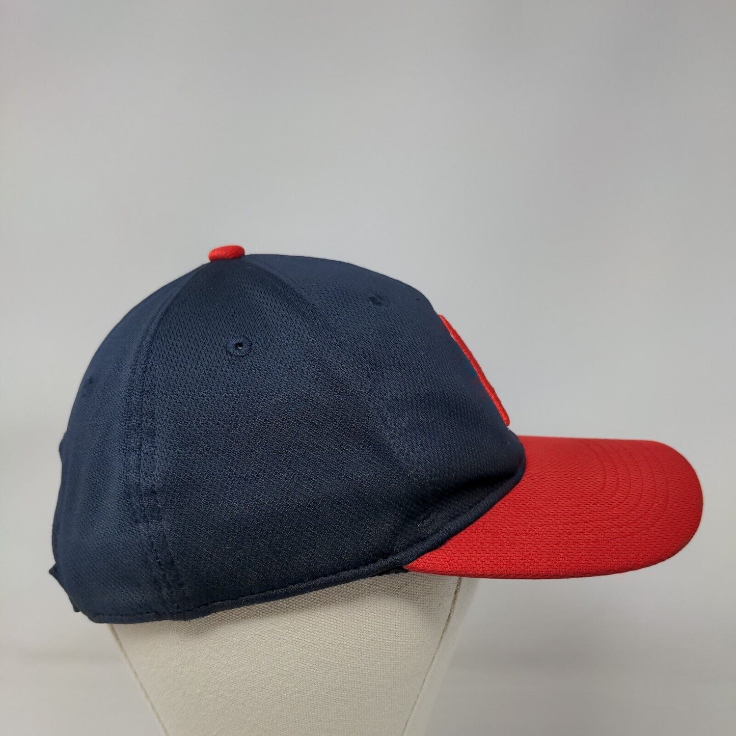 Cleveland Guardians Strapback Hat Red Blue OSFM Embroidered Logo MLB