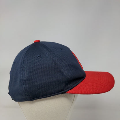 Cleveland Guardians Strapback Hat Red Blue OSFM Embroidered Logo MLB