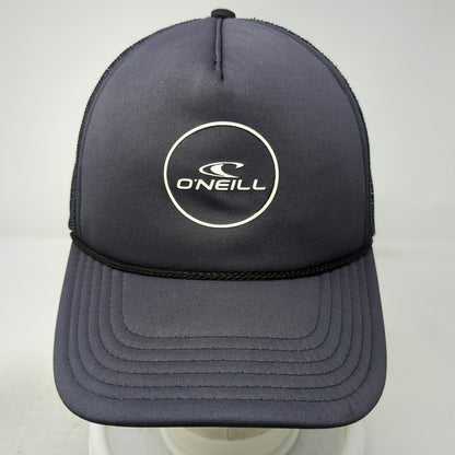 O'Neill Trucker Hat Gray One Size Snapback Mesh Rope Circle Logo Surf Sun Hat