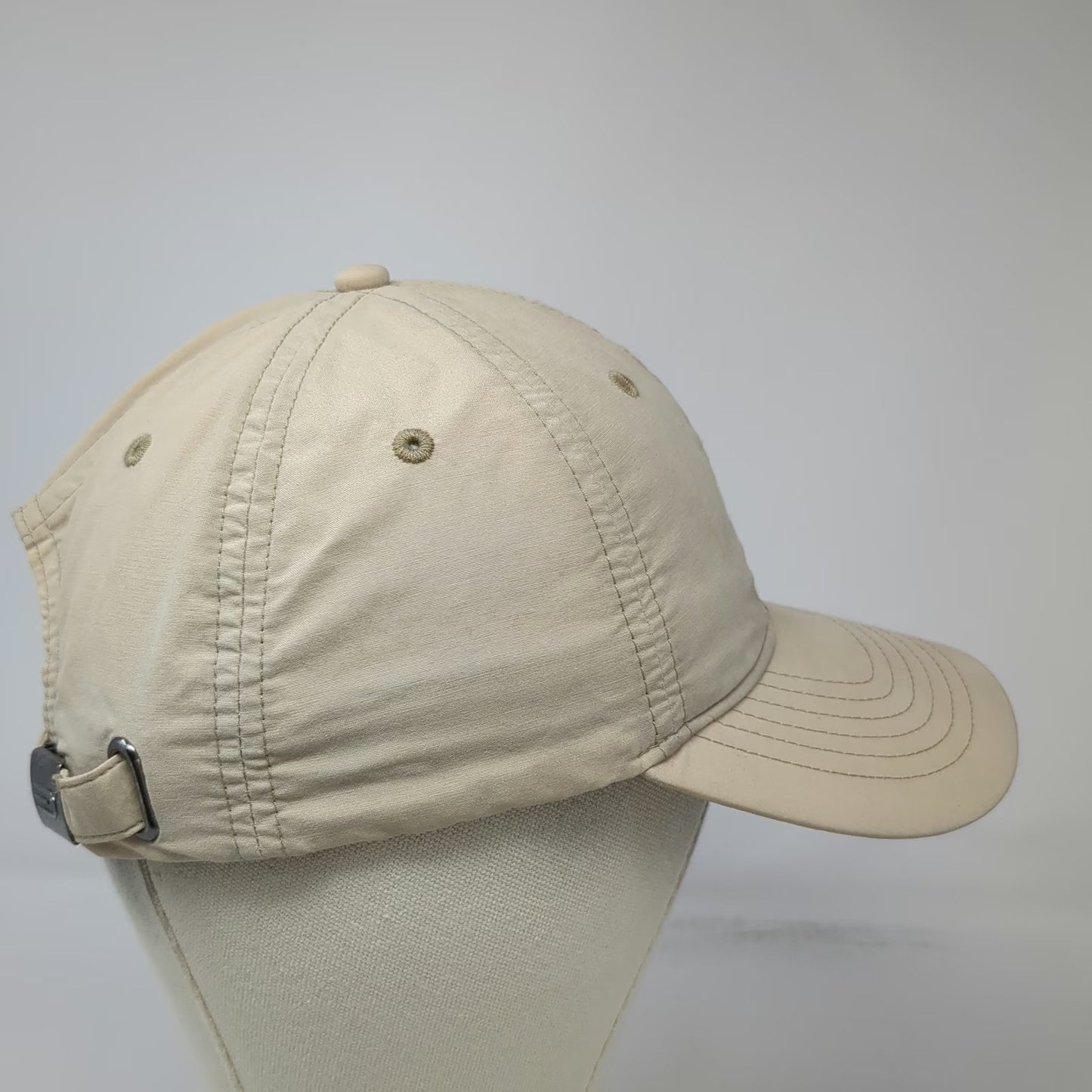 Dockers Baseball Cap Beige One Size Cotton Nylon Blend Slideback Strap Golf Hat
