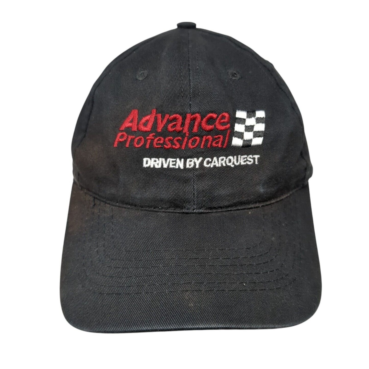 Advance Professional Strapback Hat Black One Size Driven By Carquest