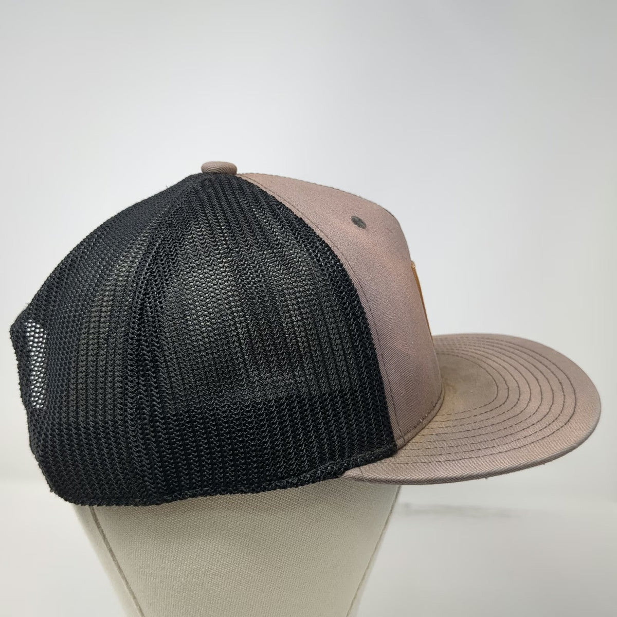 Polaris Trucker Hat Gray One Size Star Logo Patch Mesh Snapback Side Embroidery