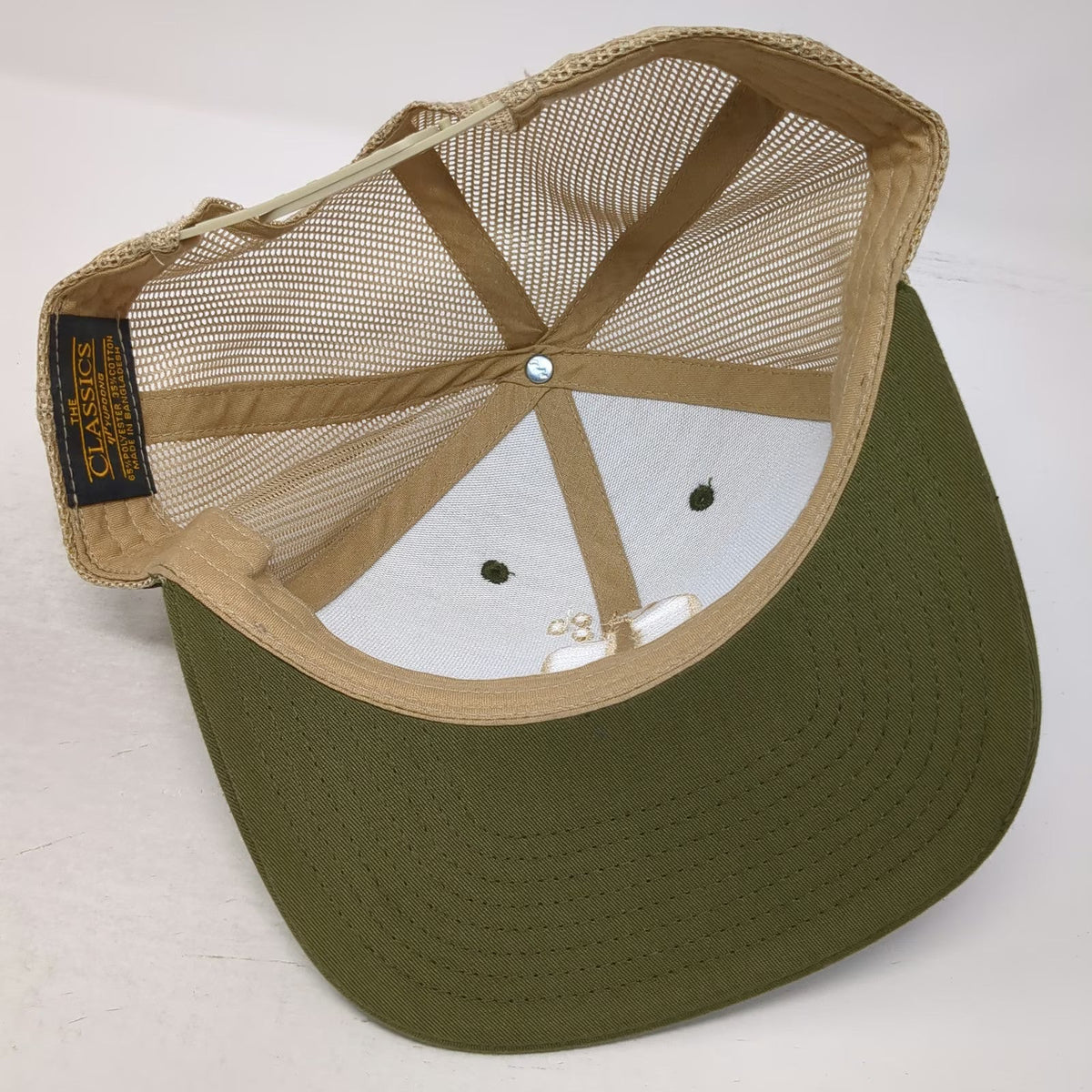 Yupoong Trucker Hat Green Beige One Size Hacienda Alsacia Starbucks Coffee Farm
