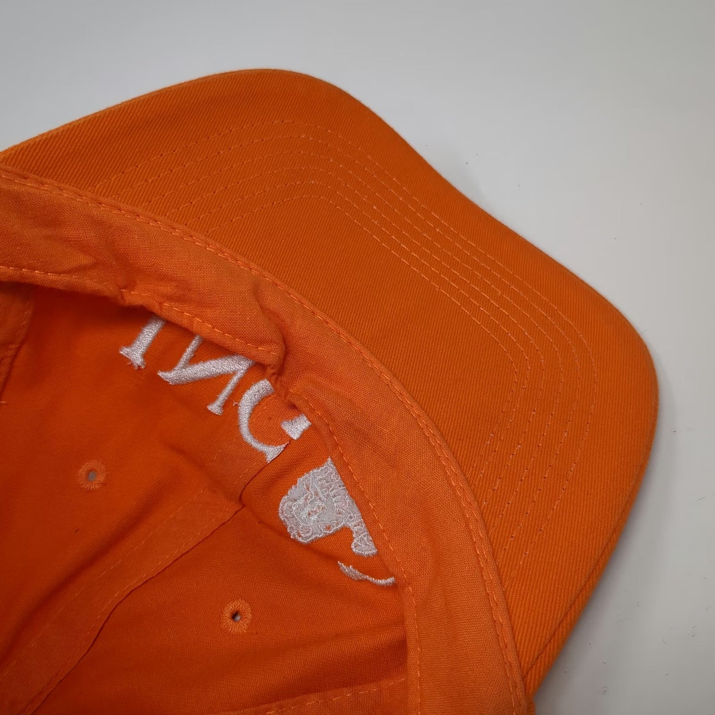 ING Lion Logo Baseball Cap Orange One Size Strapback Cotton Adjustable Hat