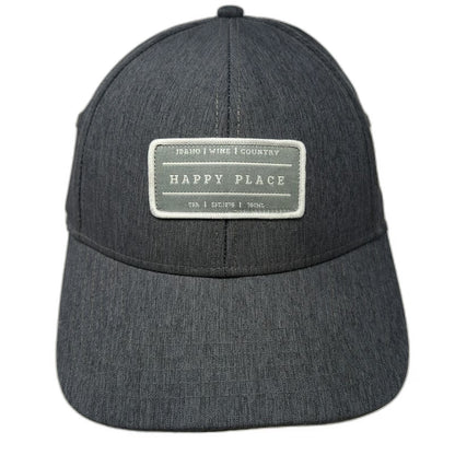 Mercantile 12 Baseball Cap Gray One Size Idaho Wine Country Happy Place Hat