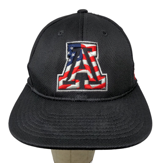 Zephyr Men's Fitted Hat Black Size Small Embroidered Attica Logo Patriotic